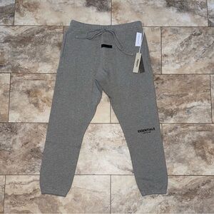 2022 Fear of God Essentials Sweatpants Dark Oatmeal Size Large
